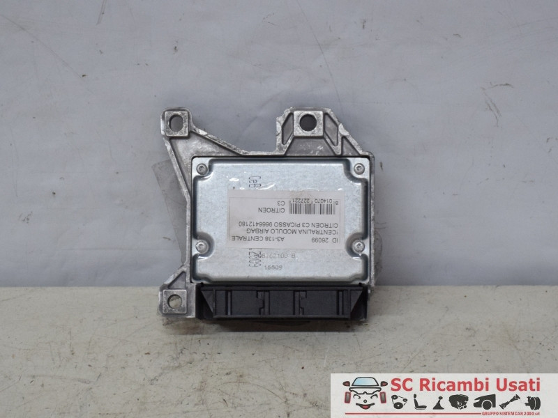 CENTRALINA AIRBAG CITROEN C3 2&deg; Serie 9666412180 (05>10)