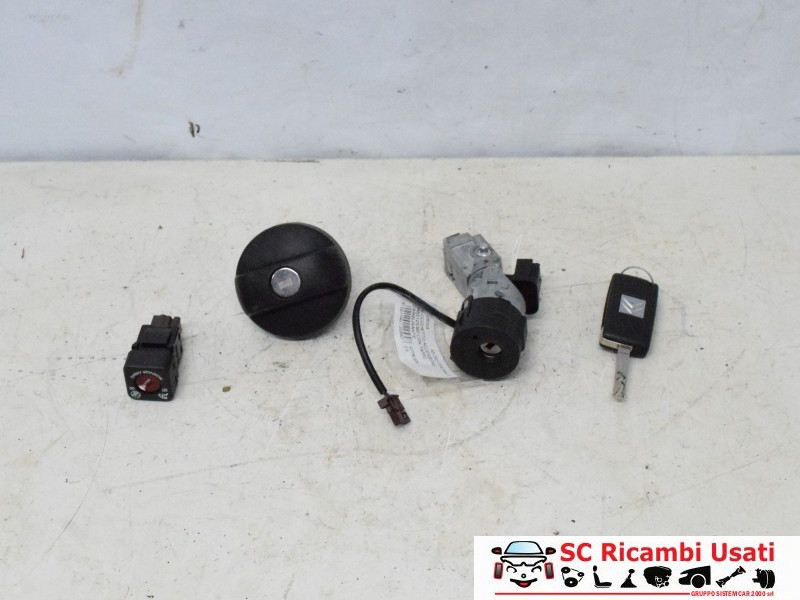 9663123380 9663123380 BLOCCHETTO ACCENSIONE CON CHIAVE PIU CITROEN C3 2° Serie diesel