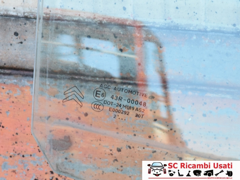 VETRO SCENDENTE POSTERIORE DESTRO CITROEN C3 2° Serie (05>10)