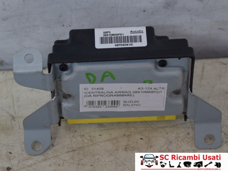 CENTRALINA AIRBAG SUZUKI Baleno Serie 38910M68PD1 (16>)