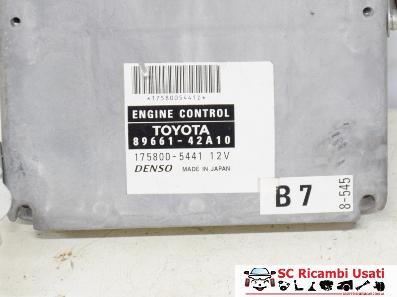 8966142A10 8966142A10 CENTRALINA MOTORE TOYOTA Rav4 4° Serie diesel