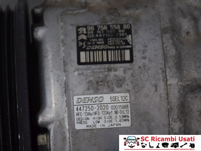 Compressore Clima Opel Corsa F 1.5 Cdti 9675655880 - 31201