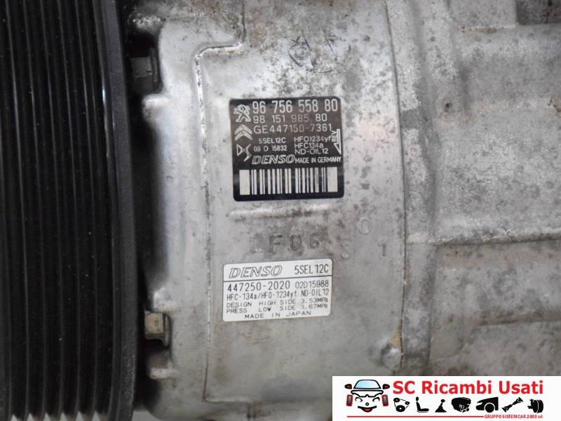 Compressore Clima Opel Corsa F 1.5 Cdti 9675655880 - 31201