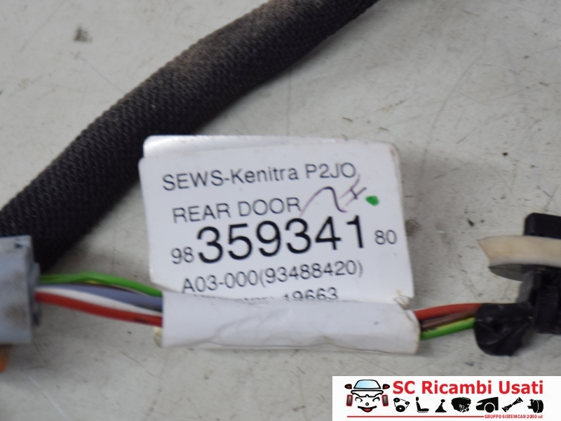 Cablaggio Porta Posteriore Opel Corsa F 9835934180 - 31264