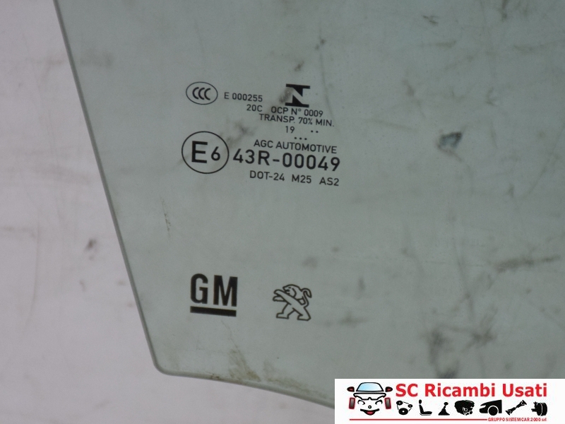 Vetro Scendente Anteriore Destro Opel Grandland X  - 32698