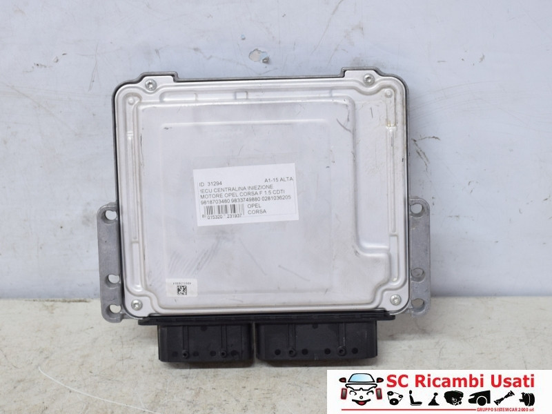 9818703480 CENTRALINA MOTORE OPEL Corsa F Serie diesel