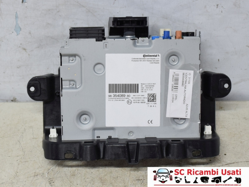 AUTORADIO OPEL Corsa F Serie 9835408980 (19>)