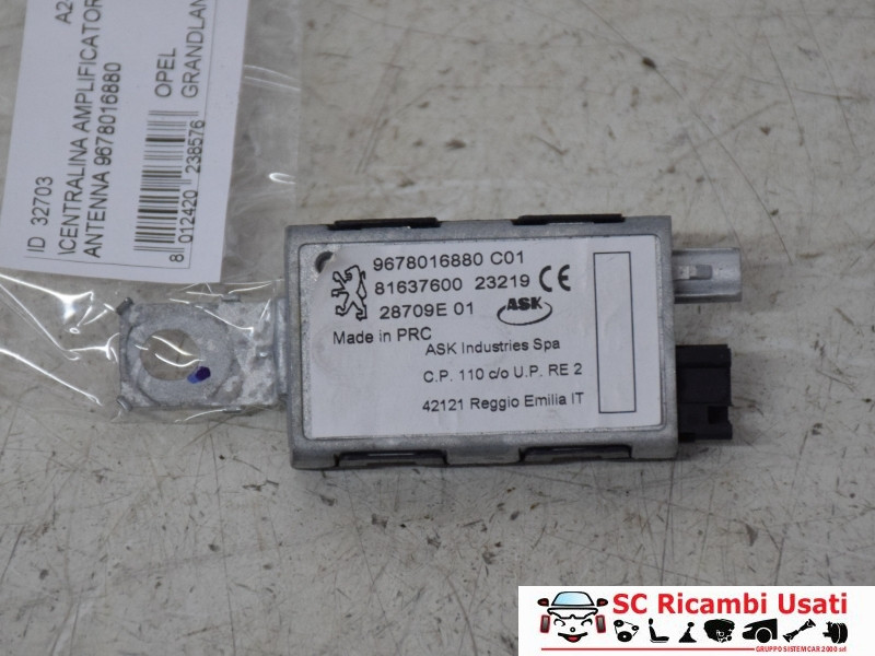 AMPLIFICATORE ANTENNA OPEL Grandland X 9678016880 (17>)