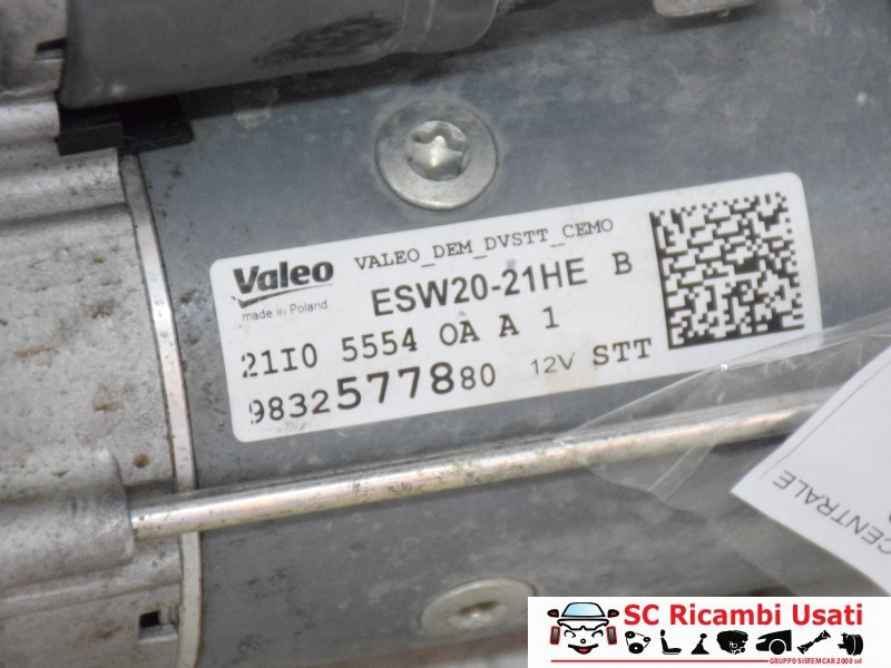 MOTORINO D' AVVIAMENTO OPEL Corsa F Serie 9832577880 diesel (19>)