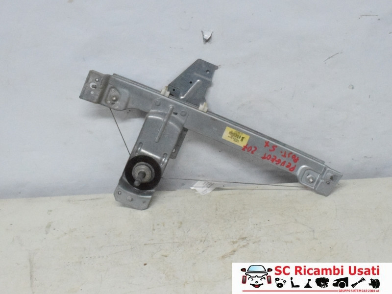 MECCANISMO ALZAVETRO POST. SX PEUGEOT 207 2° Serie 9650768180 (09>)