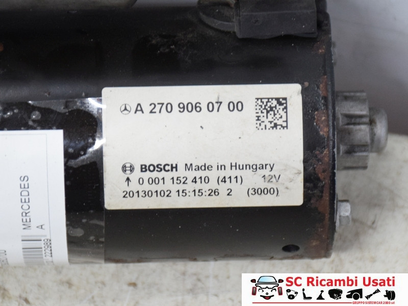 A2709060700 A2709060700 MOTORINO D' AVVIAMENTO MERCEDES Classe A Serie (W176) diesel