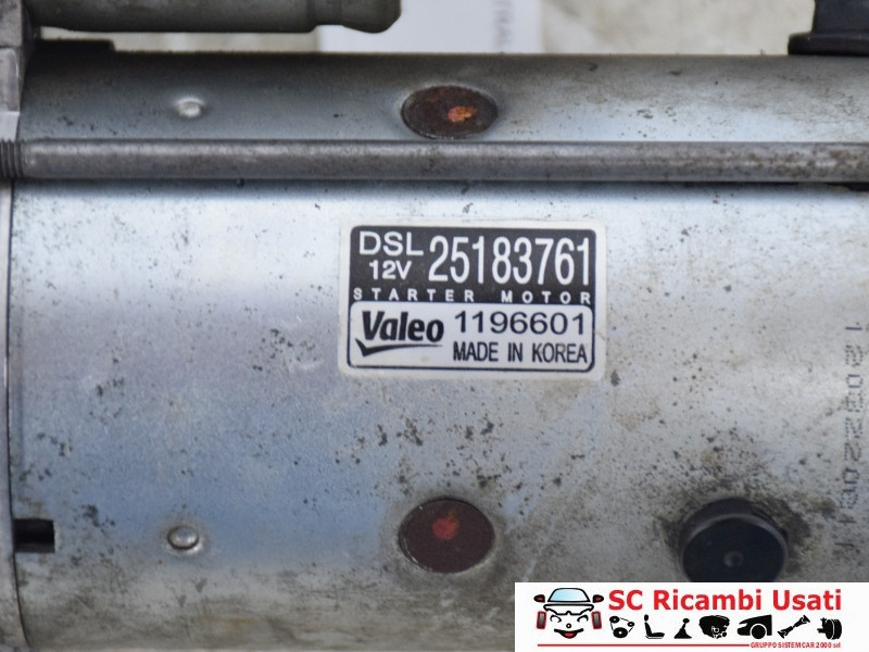 25183761 25183761 MOTORINO D' AVVIAMENTO CHEVROLET Orlando 1° Serie diesel