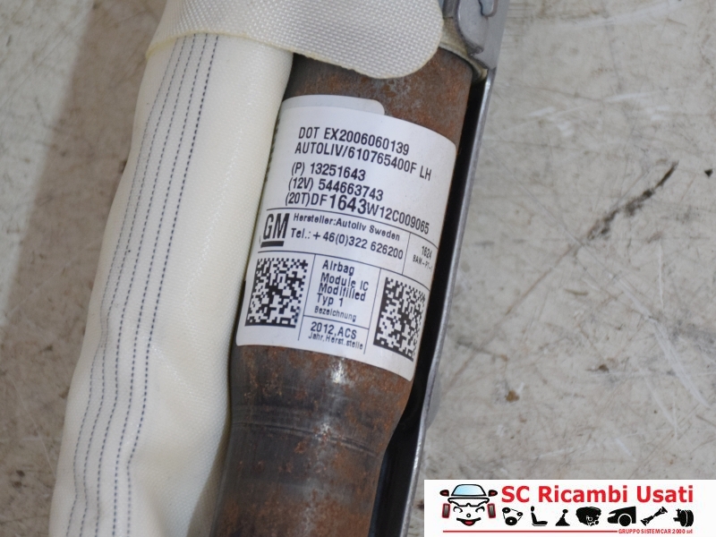 Airbag Tendina Laterale Sinistra Chevrolet Orlando 13251643 - 29358