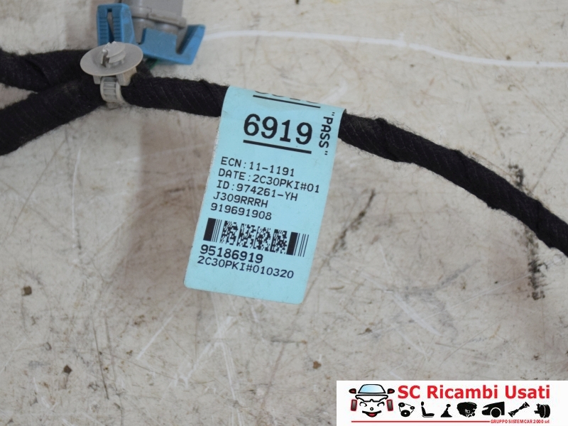 Cablaggio Porta Posteriore Dx Chevrolet Orlando 95186919 - 29437 Cablaggio Porta Posteriore Dx Chevrolet Orlando 95186919 - 29437