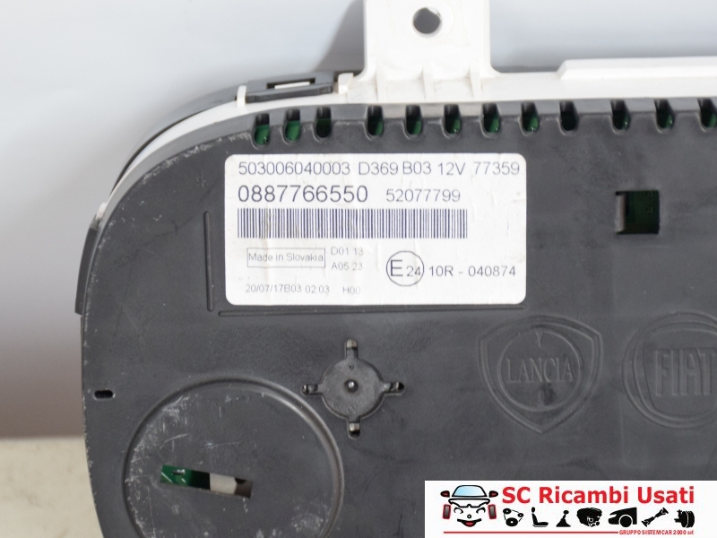 Quadro Strumenti Fiat New Panda 1.2 Benzina 52077799 52048639 - 30917 Quadro Strumenti Fiat New Panda 1.2 Benzina 52077799 52048639 - 30917