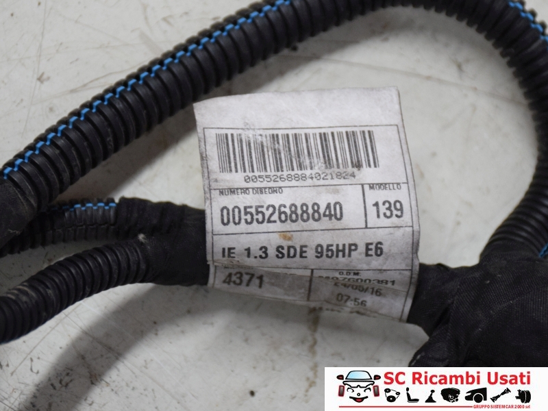 Cablaggio Motore Fiat New Panda 1.3 Mjt Euro 6 55268884 - 33371 Cablaggio Motore Fiat New Panda 1.3 Mjt Euro 6 55268884 - 33371