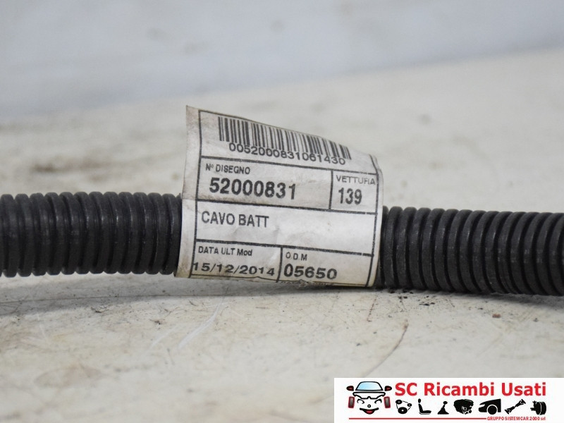 52000831 52000831 CAVO BATTERIA FIAT Panda 3° Serie diesel