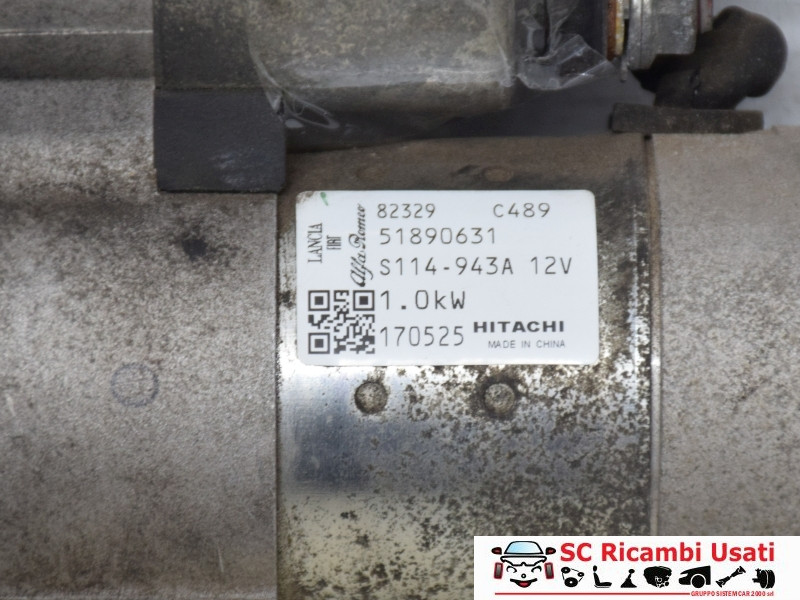 51890631 51890631 MOTORINO D' AVVIAMENTO FIAT Panda 3° Serie benzina