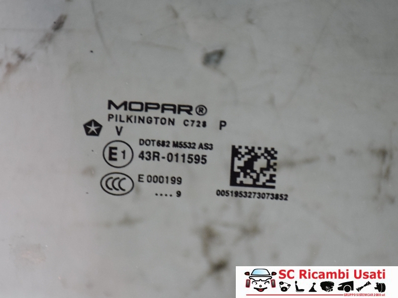 Vetro Oscurato Posteriore Destro Jeep Renegade Vetro Oscurato Posteriore Destro Jeep Renegade