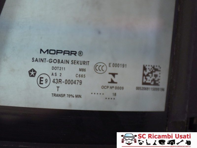 Vetro Fisso Anteriore Sinistro Jeep Renegade 52069115 52228408 5201551