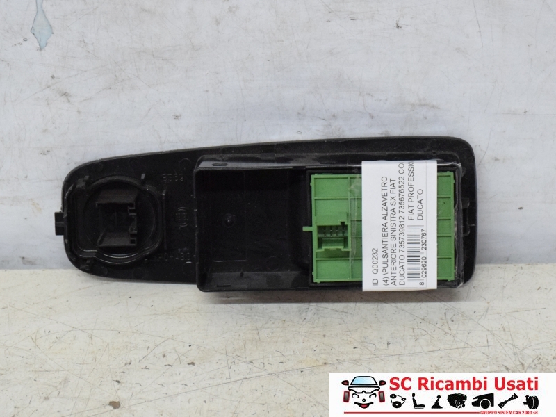 Pulsantiera Alzavetro Anteriore Sx Fiat Ducato 735739812 735676522 Pulsantiera Alzavetro Anteriore Sx Fiat Ducato 735739812 735676522