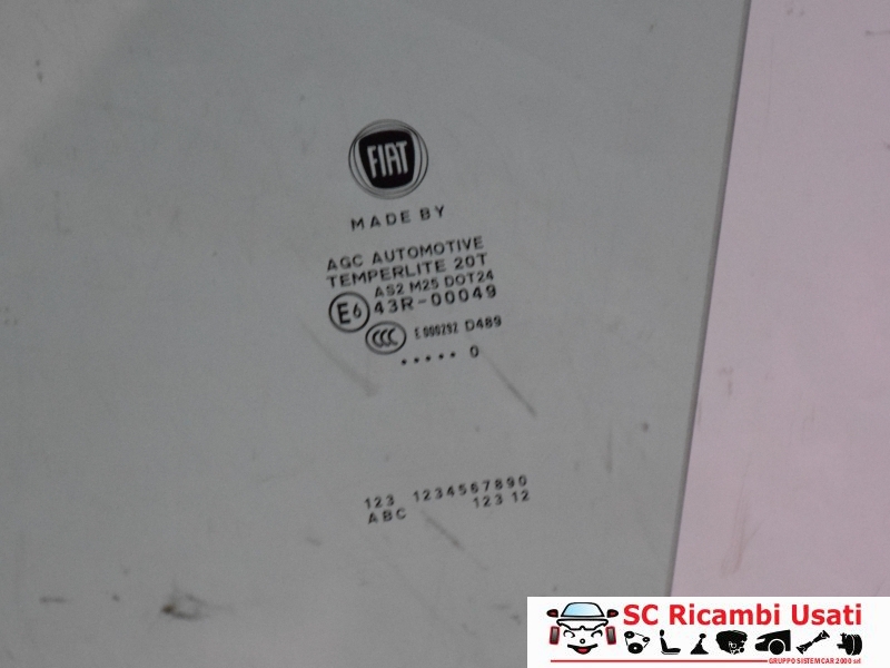 Vetro Scendente Anteriore Sinistro Fiat 500l 51883739