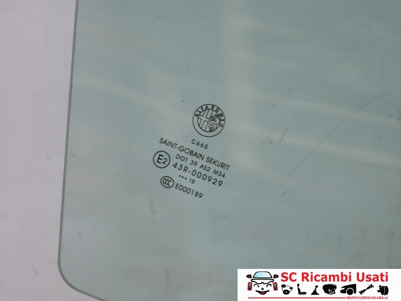 Vetro Scendente Posteriore Destro Alfa Giulietta