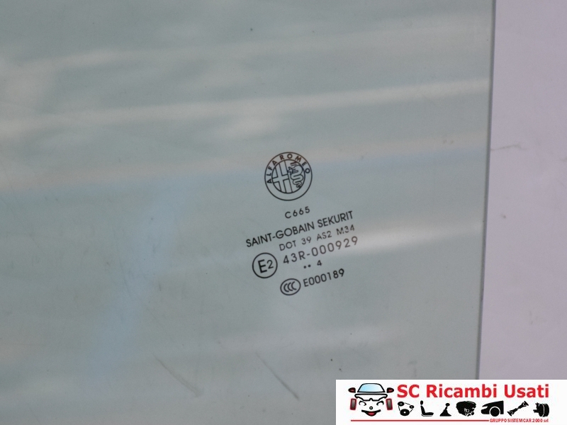 Vetro Posteriore Sinistro Alfa Romeo Giulietta  - Q00632