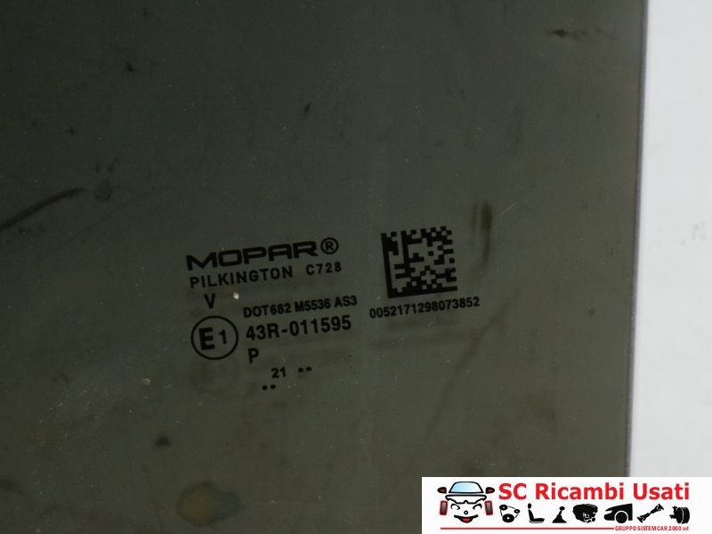 Vetro Porta Posteriore Sinistra Jeep Avenger Vetro Porta Posteriore Sinistra Jeep Avenger