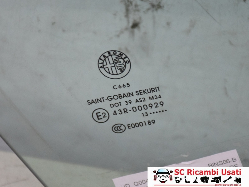 VETRO SCENDENTE ANTERIORE DESTRO ALFA ROMEO Giulietta Serie (940_) (13>)