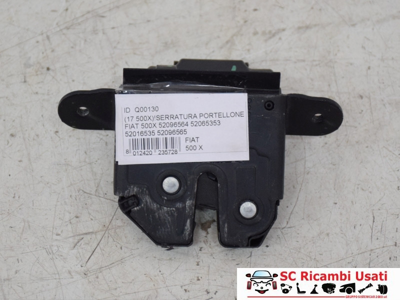 SERRATURA PORTELLONE POSTERIORE FIAT 500 X Serie 52096564 (15>)