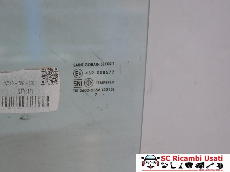 VETRO SCENDENTE POSTERIORE SINISTRO FIAT Fullback Serie (16>)