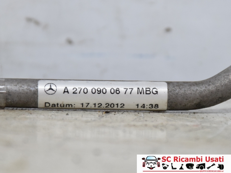 Tubo Olio Turbina Mercedes Classe A 200 W176 1.6bz A2700900677 - 27680 Tubo Olio Turbina Mercedes Classe A 200 W176 1.6bz A2700900677 - 27680