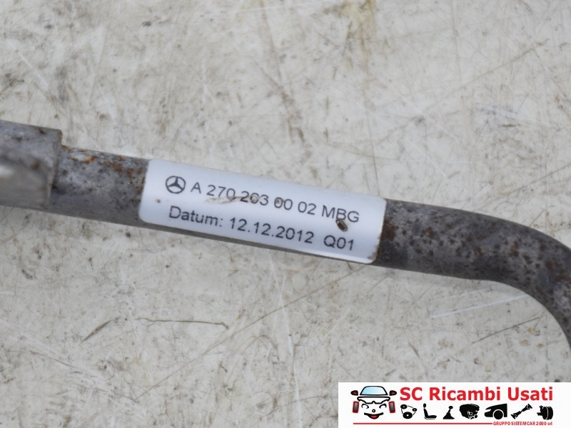 Tubo Acqua Turbina Mercedes Classe A W176 1.6bz A2702030002 - 27683 Tubo Acqua Turbina Mercedes Classe A W176 1.6bz A2702030002 - 27683