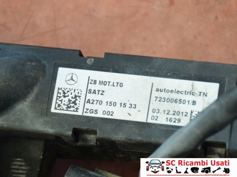 Cablaggio Motore Mercedes Classe A 1.6 Benzina A2701501533 - 27684