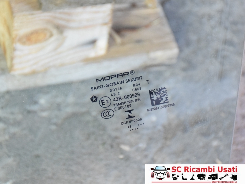 Vetro Scendente Anteriore Sinistro Jeep Renegade  - 30226