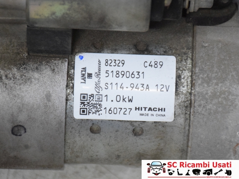 Motorino Avviamento Fiat 500 1.2 Benzina 51890631 51832950 - 30316