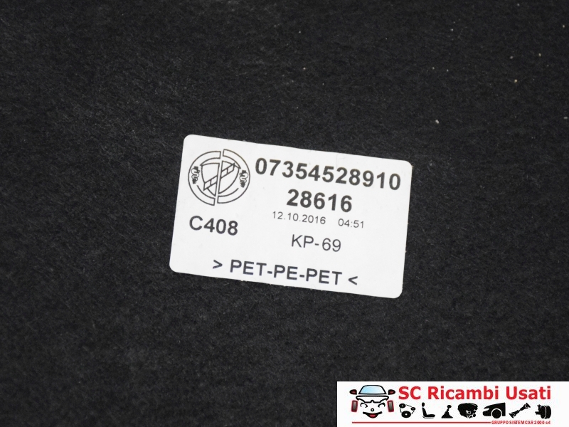 Pannello Rivestimento Laterale Baule Fiat 500 735452892 735452891 - 30340