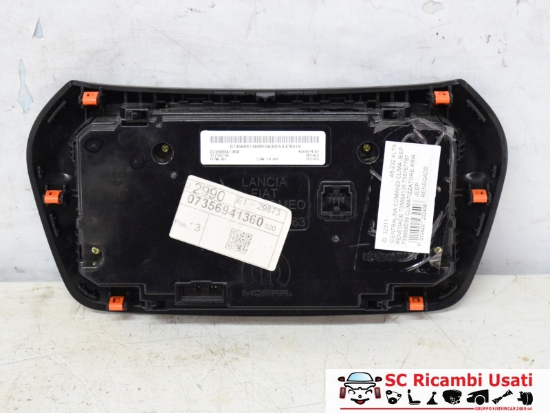 Centralina Comandi Clima Jeep Renegade 735694136 735767787 - 32311 Centralina Comandi Clima Jeep Renegade 735694136 735767787 - 32311