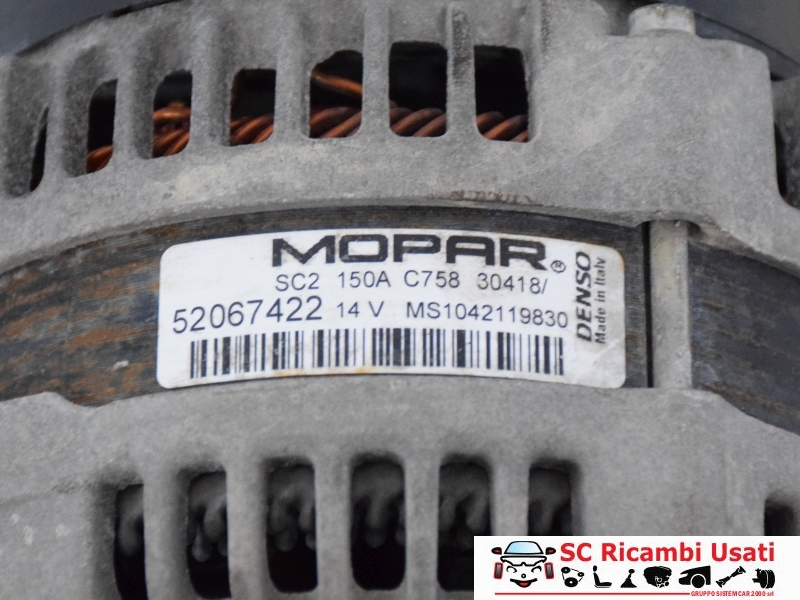 Alternatore Jeep Renegade 1.6 Multijet 52067422 - 32354