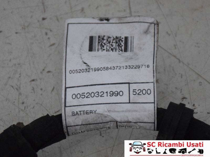 Cavo Positivo Batteria Jeep Renegade 52032199 51999668 - 32379 Cavo Positivo Batteria Jeep Renegade 52032199 51999668 - 32379