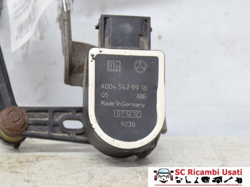 SENSORE REGOLAZIONE ALTEZZA FARO MERCEDES Classe A Serie (W176) A0045429918 (12>18)