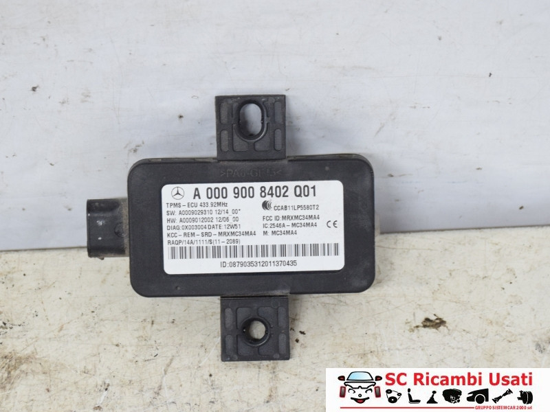 A0009008402 A0009008402 CENTRALINA CONTROLLO PRESSIONE PNEUMATICI MERCEDES Classe A Serie (W176) diesel