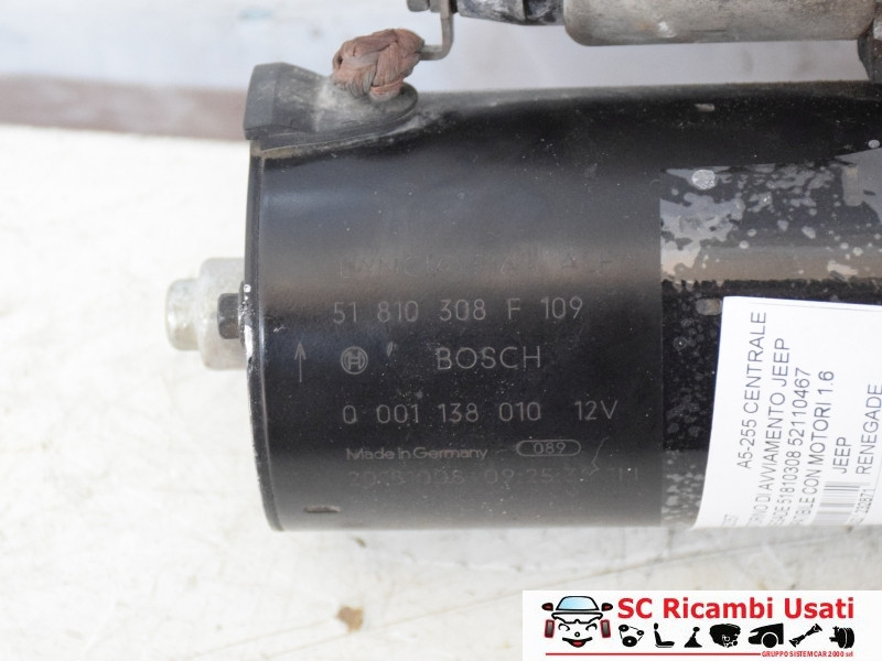 51810308 51810308 MOTORINO D' AVVIAMENTO JEEP Renegade Serie diesel