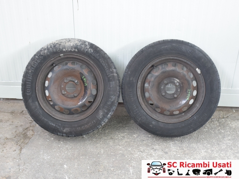 Kit 2 Cerchi In Ferro 14 Fiat 500  - 29529