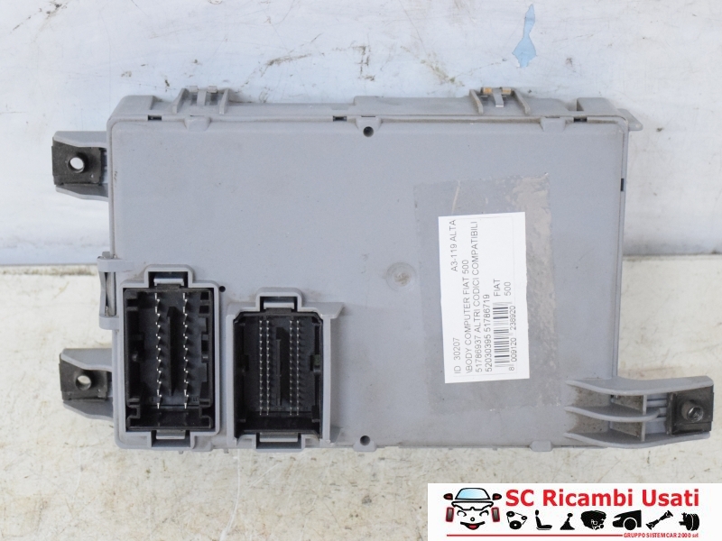 Body Computer Fiat 500 51786937 - 30207 Body Computer Fiat 500 51786937 - 30207