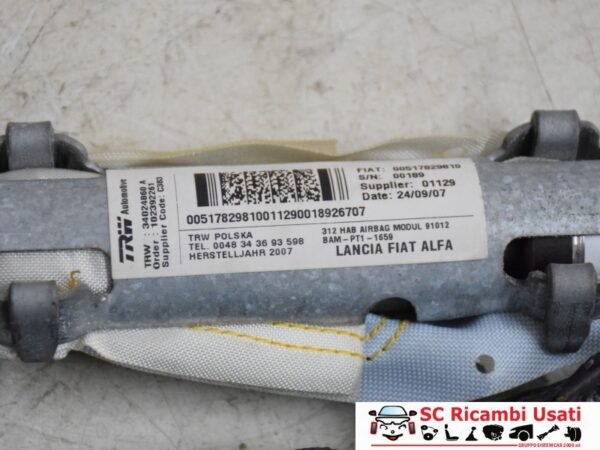 Airbag Tendina Laterale Sinistra Fiat 500 51782981