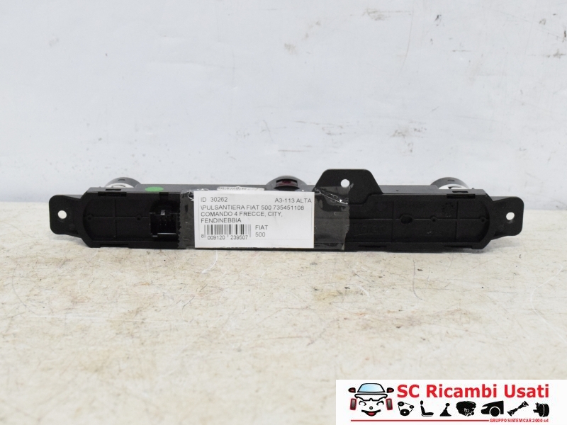 Pulsantiera 4 Frecce Fiat 500 735451108 - 30262 Pulsantiera 4 Frecce Fiat 500 735451108 - 30262