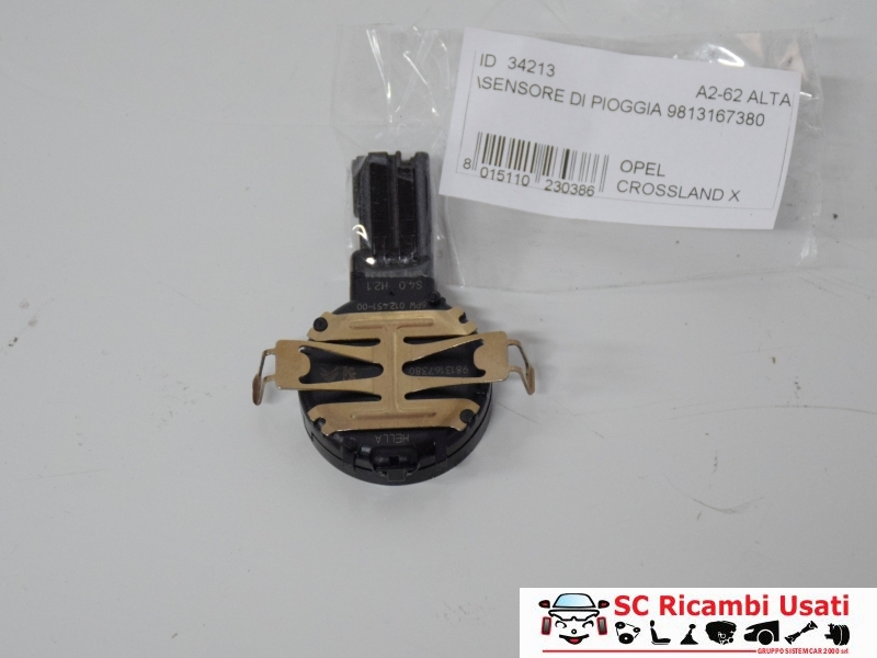 Sensore Pioggia Opel Crossland X 9813167380 - 34213 Sensore Pioggia Opel Crossland X 9813167380 - 34213