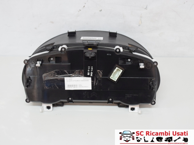 Quadro Strumenti Opel Crossland X 1.6 Cdti 9828208080 - 34245 Quadro Strumenti Opel Crossland X 1.6 Cdti 9828208080 - 34245